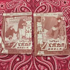 ハイキュー‼︎ バボカ‼︎ カード 未開封 2枚 宮兄弟 孤爪・黒尾