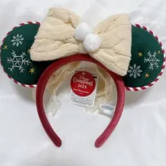 ディズニークリスマス 2025 カチューシャ ミニー 新品ミッキーマウスカップル