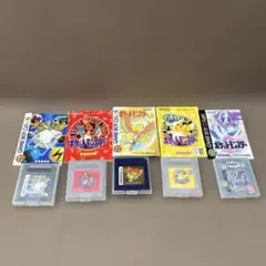 GB ポケットモンスター 5本セット 金 赤 クリスタル ピカチュウ