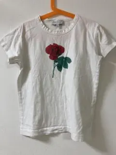agnès b. ENFANT 赤いバラTシャツ Lのサムネイル