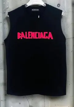 バレンシアガ ロゴ ノースリーブ Tシャツ サマーTシャツ 夏用のサムネイル