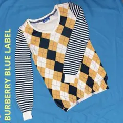【BURBERRY BLUE LABEL】ダイヤモンドパターン長袖トップス