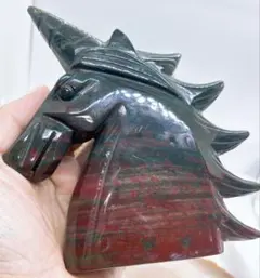 【天然石】ブラッドストーンユニコーン