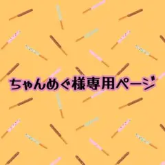 ちゃんめぐ様専用ページ