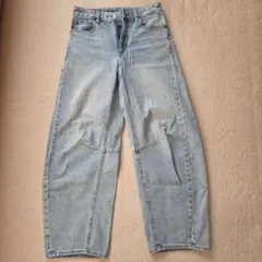 GU バレルレッグジーンズ M