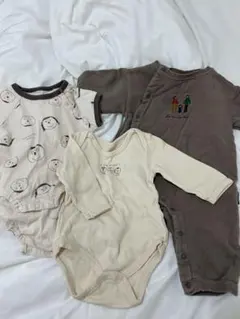 tete a tete 70〜80 ロンパース3点セット