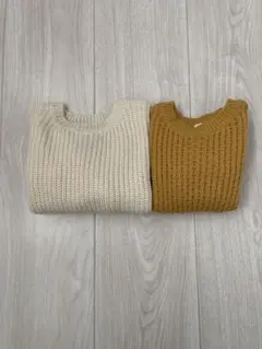 【新品＊未使用】西松屋 ニット セーター 90cm 2点セット