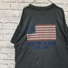 USA製90sヴィンテージTシャツ！シングルステッチグレー古着XL0610
