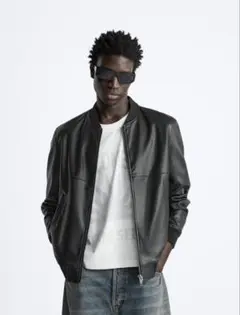 ZARA SRPLS M1 LTHR 08 レザー MA1 ボンバージャケット ZARA SRPLS M1 LTHR 08 レザー MA1 ボンバージャケット ZARA