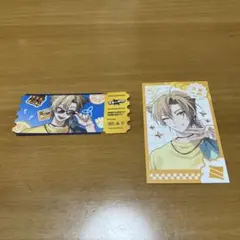 三ミ一体！！！！！！伏見ガク　チェキ風カード　ステッカー