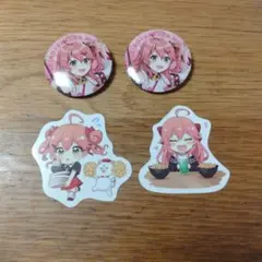 スシロー　さくらみこ　ピック2個　缶バッジ2個