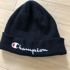 Champion 黒 ニット帽