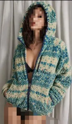 Sexy & Cozy✨ボアパーカー フード付きFluffy Jacket