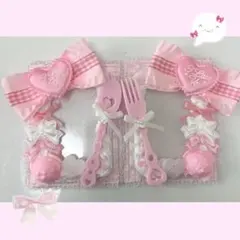 ꒰ カードケースデコ レースデコ ホイップデコ 量産型 平成女児 ピンク ꒱