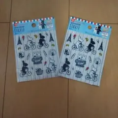 食洗機.手洗いOK。Gaspard et Lisa 耐水性ステッカー 2セット