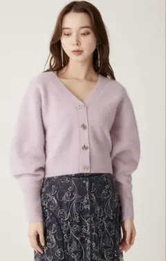 LILY BROWN ラベンダーカーディガン