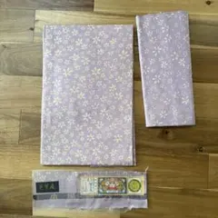 芭蕉庵 本場大島紬 名古屋帯 薄紫 花柄のサムネイル