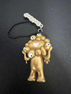 万博 ミャクミャク ゴールド キーホルダー キーチェーン ボールチェーン　金