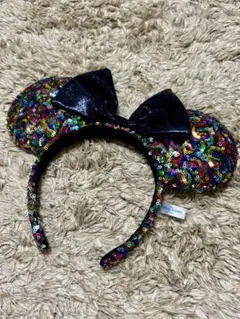 ディズニー ミッキー型カチューシャ スパンコール