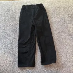 ユニクロ　キッズ　ストレートパンツ　黒　120サイズ