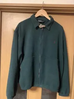 よし様専用90sポロラルフローレン襟付き肉厚フリースジャケット スウィングトップ