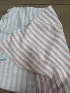 aden + anais おくるみ ピンクストライプ　ブランケット　ガーゼ生地