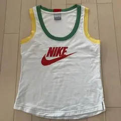 Nike ノースリーブ タンクトップ S ホワイト グリーン イエロー レッド