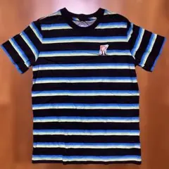 NIKE ボーダー柄 半袖Tシャツ キャラクターワッペン付き 週末セール 160
