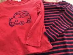 子供120 カットソー　長袖Tシャツ　ムージョンジョンソン他　2枚セット