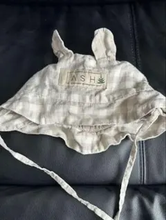 ASH generation 帽子 グレー チェック 51cm