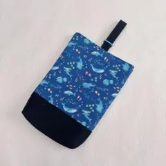 上靴入れ シューズ袋 男の子 女の子 海の生きもの クジラ サメ 青