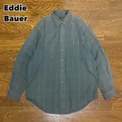 80-90s Eddie Bauer エディーバウアー チェックシャツ 黒タグ