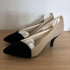 pure soeur EVOL バイカラー パンプス 23.5cmのサムネイル