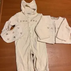 3点セット（ロンパース 、ジャケット、スタイ）