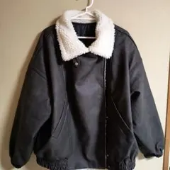 フェイクムートンボアブルゾンジャケット XL 新品　美品　底値