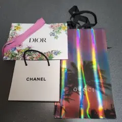 Dior Chanel Gucci ショップ袋3点セット