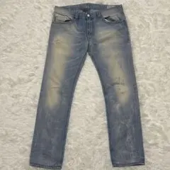 ディーゼル THAVAR W85cm スリムスキニーデニム ストレッチ 藍青