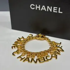 箱付 CHANEL シャネル ヴィンテージ アイコン チャーム ブレスレット 