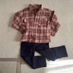 COMME CA ISM チェック柄シャツ