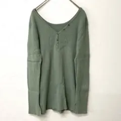 niko and... トップス　Ｖネックリブカットソー　袖長 め　サイズ4