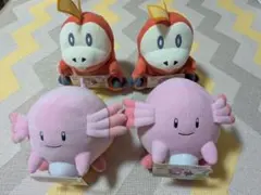 ポケモン もふぐっと つれてってぬいぐるみ 4点セット ホゲータ ラッキーのサムネイル
