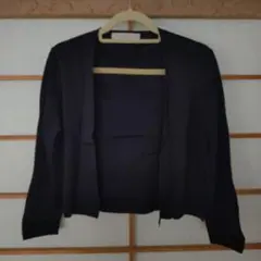 M-PREMIER COUTURE カーディガン 36 ダークネイビー