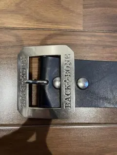 バックボーン ロゴ　バックル レザー ベルト 黒　北原哲夫　牛革 2025年最新】BACKBONE ベルトの人気アイテム - メルカリ