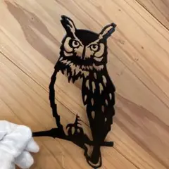 ガーデニング　雑貨　フクロウ庭
