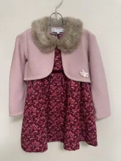 美品　タルティーヌエショコラ　ジャンパースカート　カーディガン　セット90