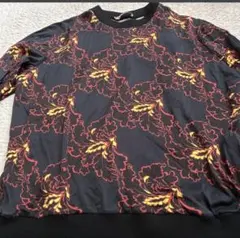 MSGM 長袖カットソー 花柄 黒