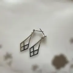 No.549-G 樹脂ポストピアス☆レジン☆半球ラインストーン