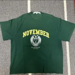 NOVEMBER Tシャツ Lサイズ ダークグリーン