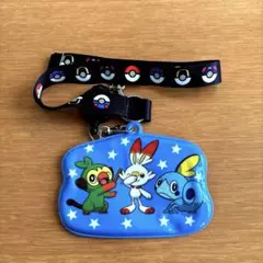 ポケモン　ソードシールド　剣盾　オリジナルパスケース　リールストラップ付　特典