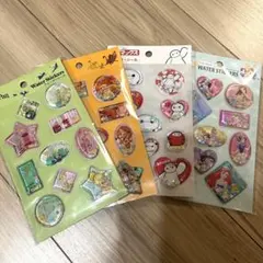 seria Disney ウォーターシール　4枚セット